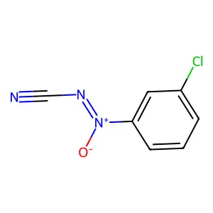 1-Chloro-3-[(Z)-cyano-NNO-azoxy]benzene structure