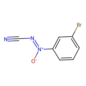 1-Bromo-3-[(Z)-cyano-NNO-azoxy]benzene structure