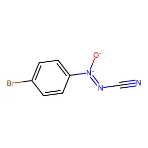 1-Bromo-4-[(Z)-cyano-NNO-azoxy]benzene structure