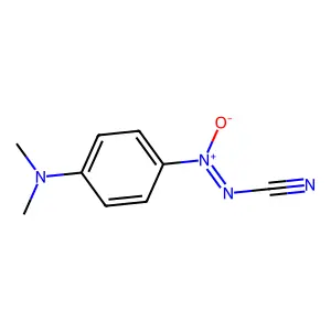 1-[(Z)-Cyano-NNO-azoxy]-4-(dimethylamino)benzene structure