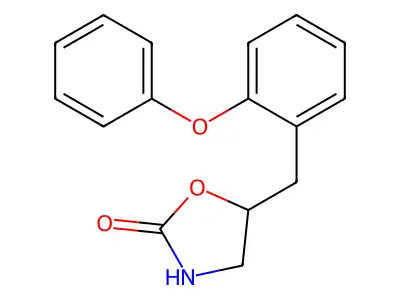 2-Oxazolidinone, 5-((2-phenoxyphenyl)methyl)- structure