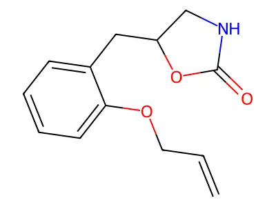 2-Oxazolidinone, 5-((2-(2-propenyloxy)phenyl)methyl)- structure