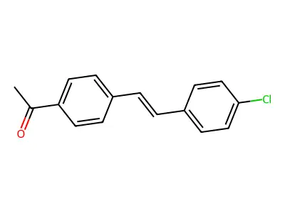 1-[4-[2-(4-Chlorophenyl)ethenyl]phenyl]ethanone structure