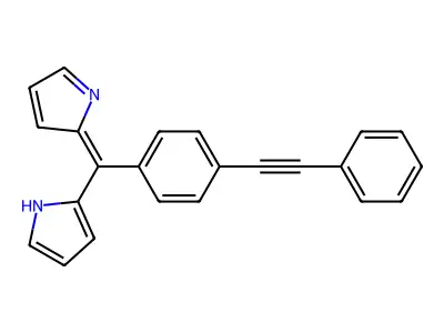 1H-Pyrrole, 2-[[4-(phenylethynyl)phenyl]-2H-pyrrol-2-ylidenemethyl]- structure