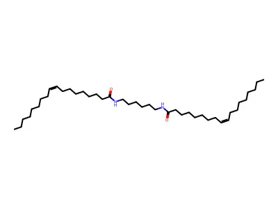 N-[6-(octadec-9-enoylamino)hexyl]octadec-9-enamide structure