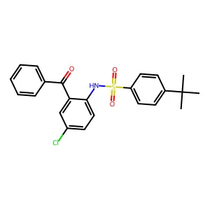 N-(2-benzoyl-4-chlorophenyl)-4-tert-butylbenzenesulfonamide structure