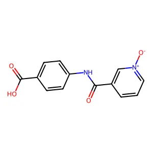 N-(4-Carboxyphenyl)nicotinamide 1-oxide structure