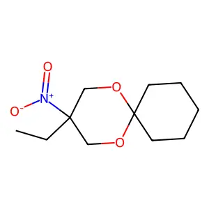1,5-Dioxaspiro(5.5)undecane, 3-ethyl-3-nitro- structure