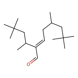 2-(4,4-Dimethylpentan-2-yl)-5,7,7-trimethyloct-2-enal structure
