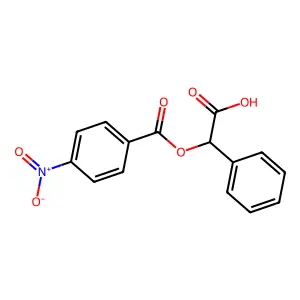 2-(4-Nitrobenzoyl)oxy-2-phenylacetic acid structure