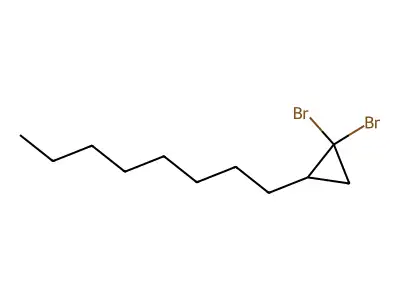 1,1-Dibromo-2-octylcyclopropane structure