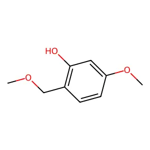 Phenol, 5-methoxy-2-(methoxymethyl)- structure