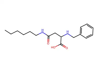 2-(Benzylamino)-4-(hexylamino)-4-oxobutanoic acid structure