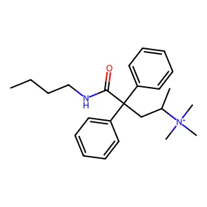 [5-(Butylamino)-5-oxo-4,4-diphenylpentan-2-yl]-trimethylazanium structure