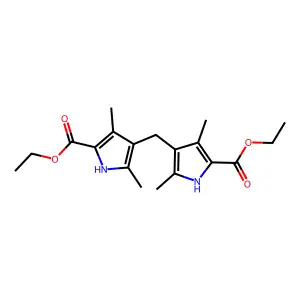 4,4'-Methylenebis(3,5-dimethyl-1H-pyrrole-2-carboxylic acid) diethyl ester structure