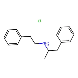 N-Phenethyl-beta-phenylisopropylamine hydrochloride structure