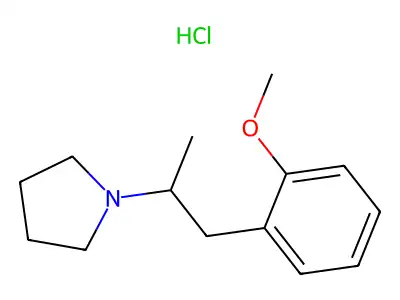 1-[2-(2-Methoxyphenyl)-1-methyl-ethyl]-pyrrolidine structure