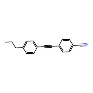 4-[2-(4-Propylphenyl)ethynyl]benzonitrile structure