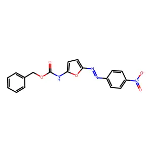 Benzyl (5-((4-nitrophenyl)diazenyl)furan-2-yl)carbamate structure