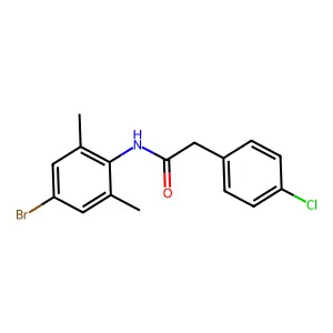 N-(4-bromo-2,6-dimethylphenyl)-2-(4-chlorophenyl)acetamide structure