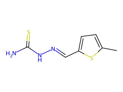 [(5-Methylthiophen-2-yl)methylideneamino]thiourea structure