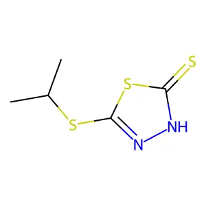 5-Isopropylthio-1,3,4-thiadiazole-2-thiol structure