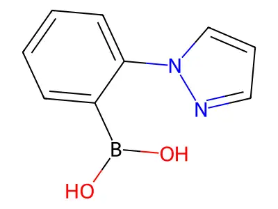 (2-(1H-Pyrazol-1-yl)phenyl)boronic acid structure