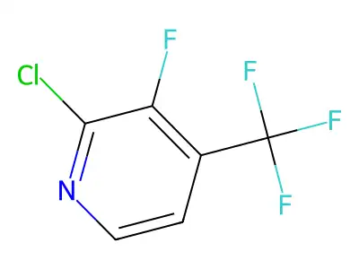2-Chloro-3-fluoro-4-(trifluoromethyl)pyridine structure