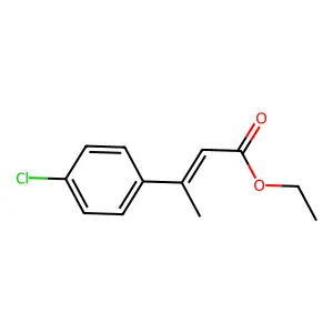 3-(4-Chlorophenyl)-2-butenoic acid ethyl ester structure
