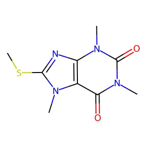 8-Methylthiocaffeine structure