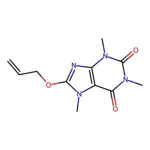 8-Allyloxycaffeine structure