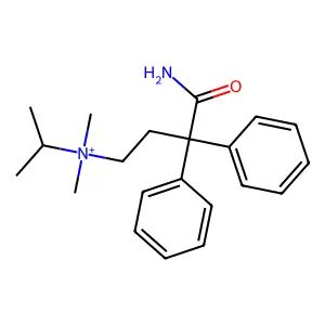 (4-Amino-4-oxo-3,3-diphenylbutyl)-dimethyl-propan-2-ylazanium structure
