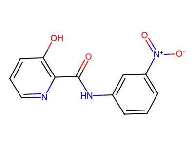 3-hydroxy-N-(3-nitrophenyl)pyridine-2-carboxamide structure