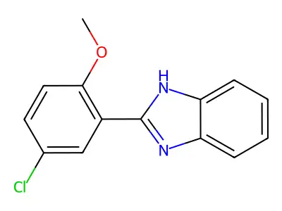 2-(5-chloro-2-methoxyphenyl)-1H-benzimidazole structure