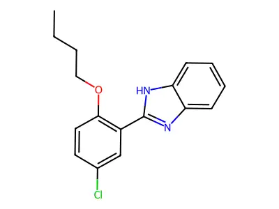 1H-Benzimidazole, 2-(2-butoxy-5-chlorophenyl)- structure