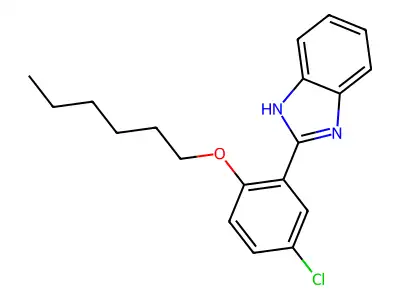 1H-Benzimidazole, 2-[5-chloro-2-(hexyloxy)phenyl]- structure