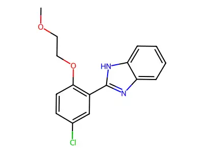 1H-Benzimidazole, 2-[5-chloro-2-(2-methoxyethoxy)phenyl]- structure
