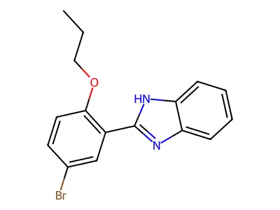 1H-Benzimidazole, 2-(5-bromo-2-propoxyphenyl)- structure