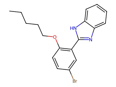 1H-Benzimidazole, 2-[5-bromo-2-(pentyloxy)phenyl]- structure