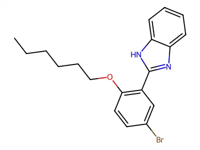 1H-Benzimidazole, 2-[5-bromo-2-(hexyloxy)phenyl]- structure