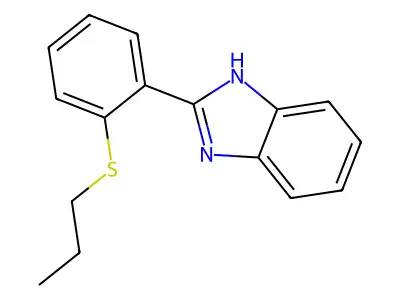 1H-Benzimidazole, 2-[2-(propylthio)phenyl]- structure