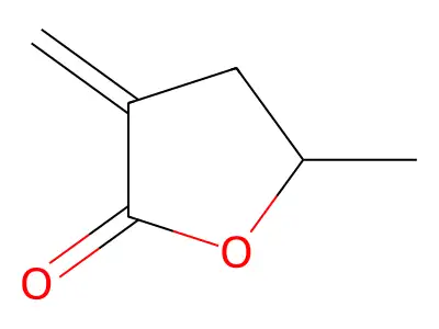 gamma-Methyl-alpha-methylene-gamma-butyrolactone structure