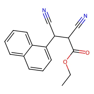 Ethyl 2,3-dicyano-3-naphthalen-1-ylpropanoate structure