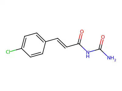 2-Propenamide, N-(aminocarbonyl)-3-(4-chlorophenyl)- structure