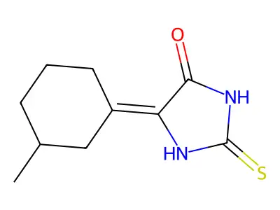 5-(3-Methylcyclohexylidene)-2-sulfanylideneimidazolidin-4-one structure
