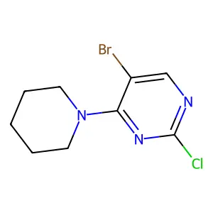 5-Bromo-2-chloro-4-(piperidin-1-yl)pyrimidine structure