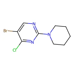 5-Bromo-4-chloro-2-(piperidin-1-yl)pyrimidine structure