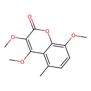 2H-1-Benzopyran-2-one, 3,4,8-trimethoxy-5-methyl- structure