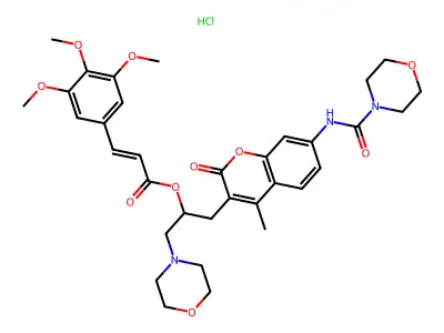 Cinecromen hydrochloride structure