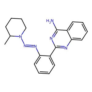 2-{2-[(E)-(2-Methylpiperidin-1-yl)diazenyl]phenyl}quinazolin-4-amine structure